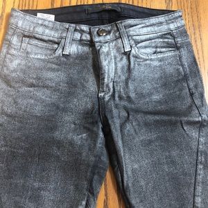 Joe’s skinny black metallic SUPER cute jeans.